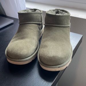 WOMENS UGG CLASSIC ULTRA MINI ANTILOPE SHEARLING LINED BOOT SZ US 6